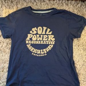 Patagonia Womens T-Shirt Size M Soil Power